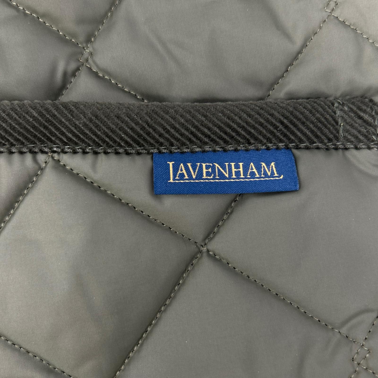 LAVENHAM ラベンハム SLJ2039 カーキ ナイロン Thornham/ソーンハム キルティングジレ ベスト