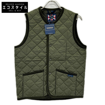 LAVENHAM ラベンハム SLJ2039 カーキ ナイロン Thornham/ソーンハム キルティングジレ ベスト