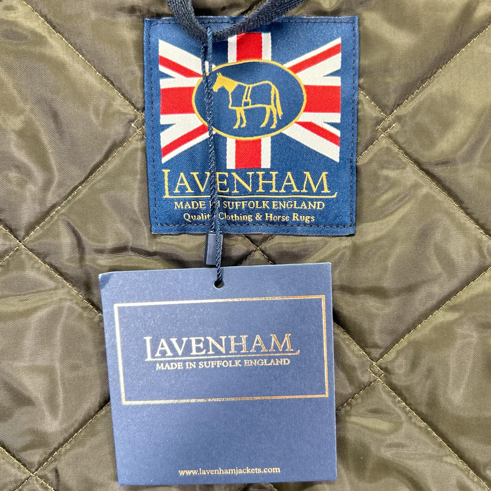 LAVENHAM ラベンハム SLJ2039 カーキ ナイロン Thornham/ソーンハム キルティングジレ ベスト