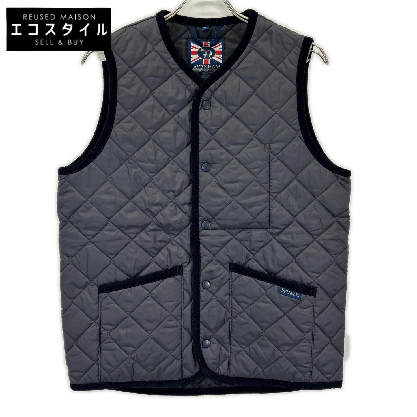 LAVENHAM ラベンハム SLJ2039 ランプブラック ナイロン Thornham/ソーンハム キルティングジレ ベスト