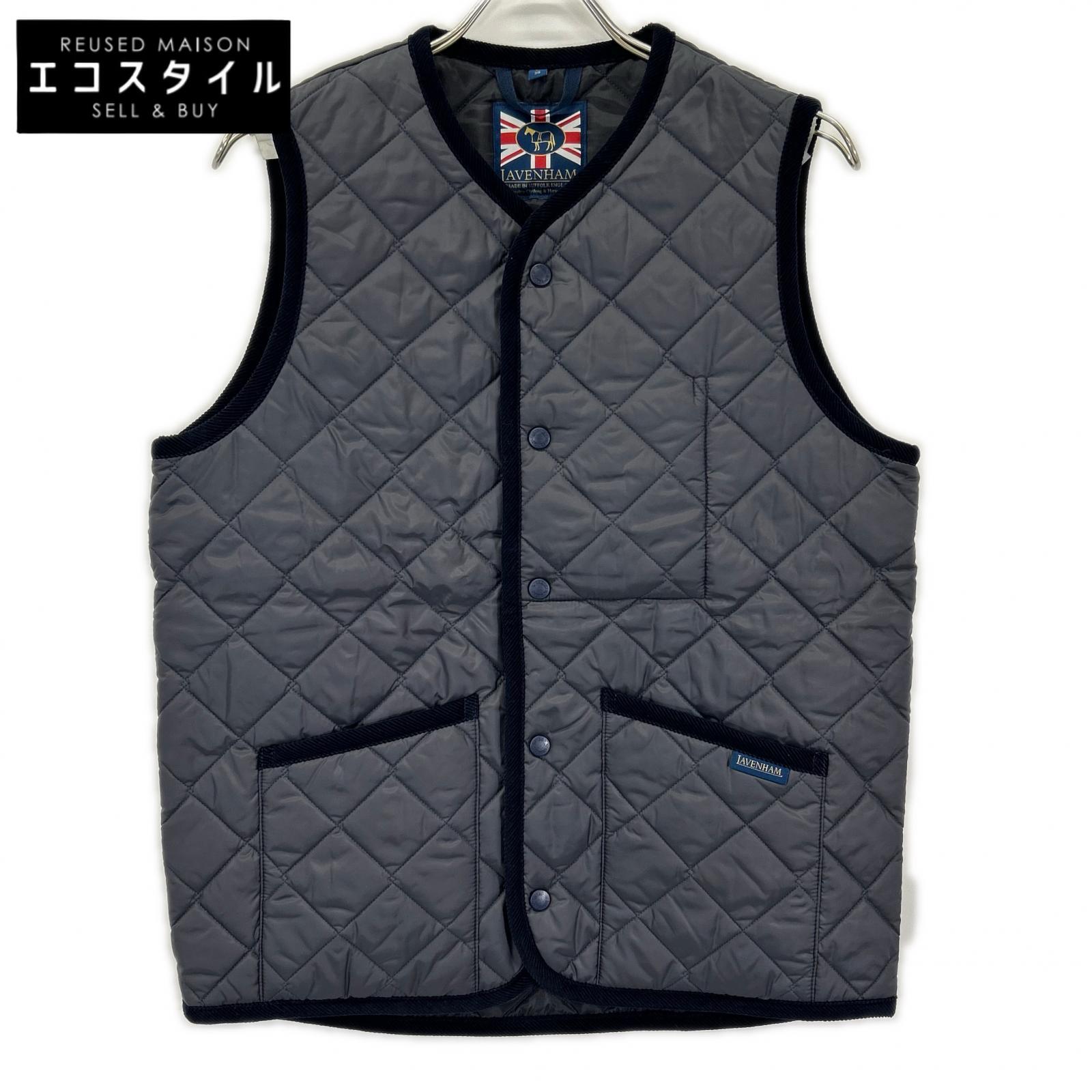 LAVENHAM ラベンハム SLJ2039 ランプブラック ナイロン Thornham/ソーンハム キルティングジレ ベスト