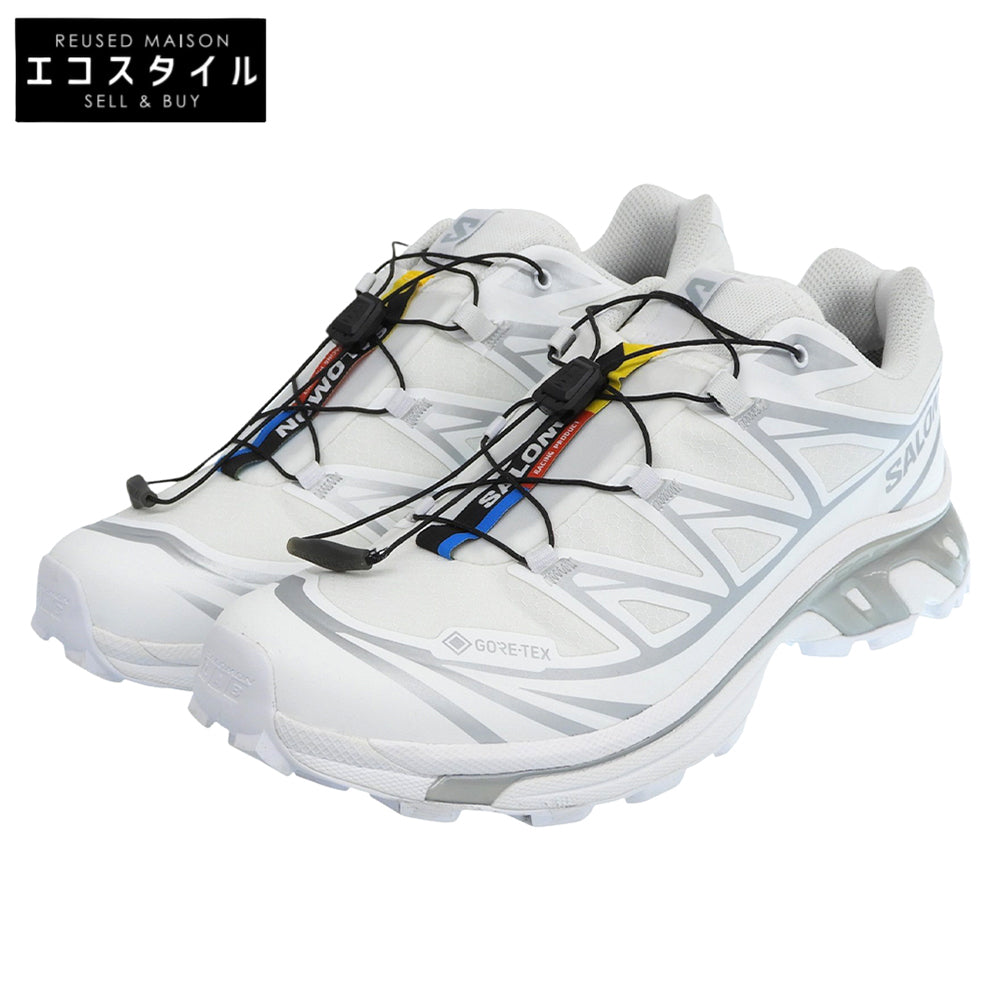 SALOMON サロモン 美品 XT-6 GORE-TEX ローカットスニーカー シューズ メンズ ホワイト 26.5cm 475811 シューズ
