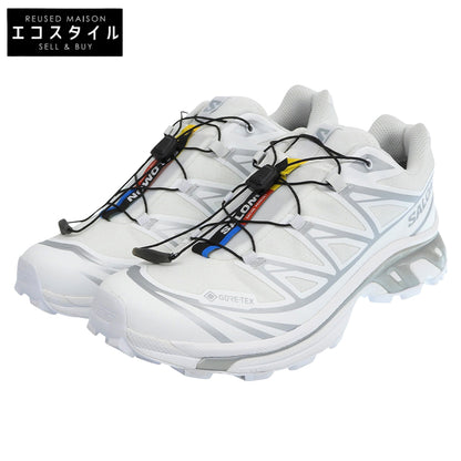 SALOMON サロモン 美品 XT-6 GORE-TEX ローカットスニーカー シューズ メンズ ホワイト 26.5cm 475811 シューズ