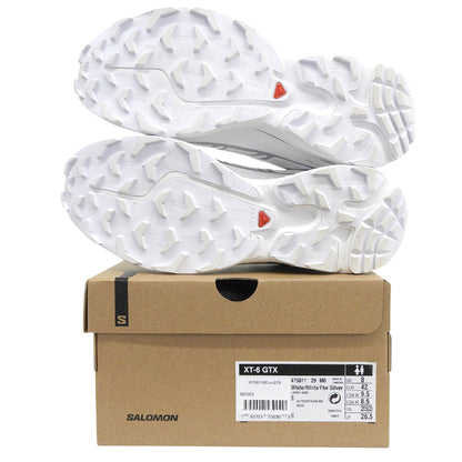 SALOMON サロモン 美品 XT-6 GORE-TEX ローカットスニーカー シューズ メンズ ホワイト 26.5cm 475811 シューズ