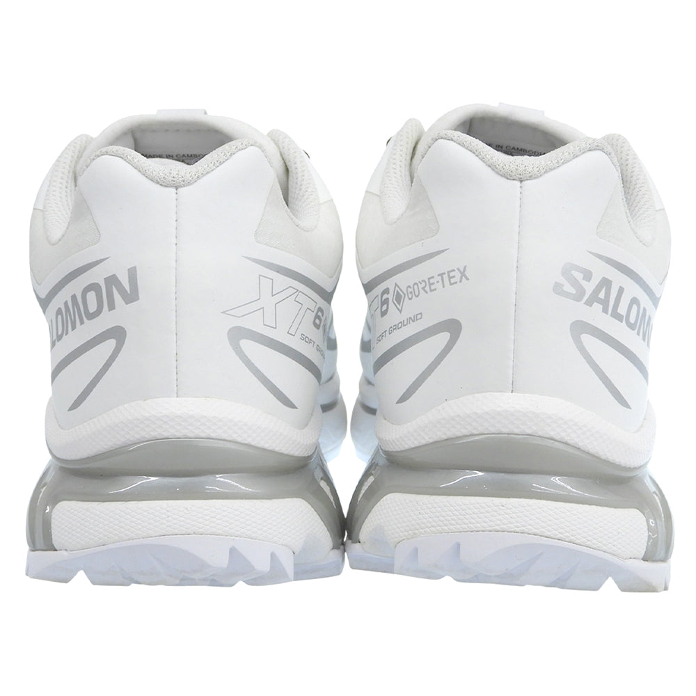 SALOMON サロモン 美品 XT-6 GORE-TEX ローカットスニーカー シューズ メンズ ホワイト 26.5cm 475811 シューズ
