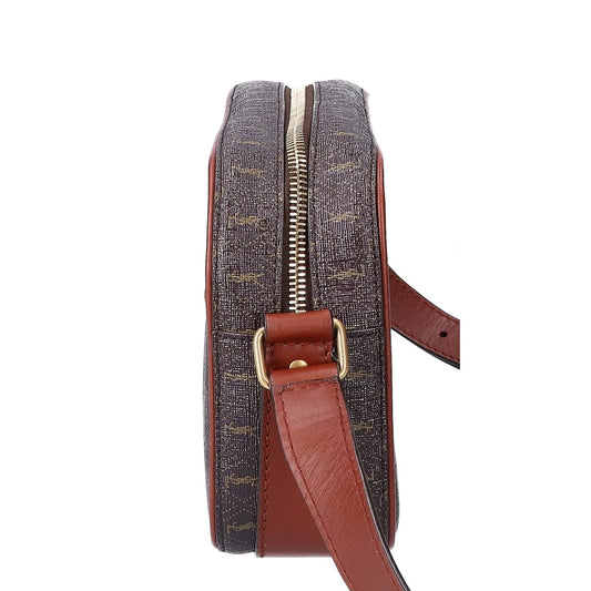 SAINT LAURENT PARIS サンローランパリ 新品同様 669957 ル・モノグラム コーティングキャンバスxスムースカーフ カメラバッグ ショルダーバッグ