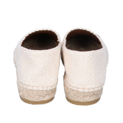 CELINE セリーヌ 【新品同様/23年製】TRIOMPHE ESPADRILLE レザートリオンフパッチ エスパドリーユ シューズ