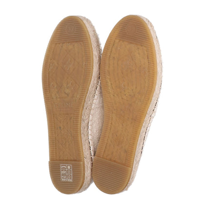 CELINE セリーヌ 【新品同様/23年製】TRIOMPHE ESPADRILLE レザートリオンフパッチ エスパドリーユ シューズ
