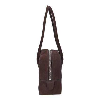 MAISON CANAU メゾンカナウ martinique マルティニーク別注 【美品】A0362PBG081 EW-MINI-BOXBOSTON suede スエード ボストン ハンドバッグ