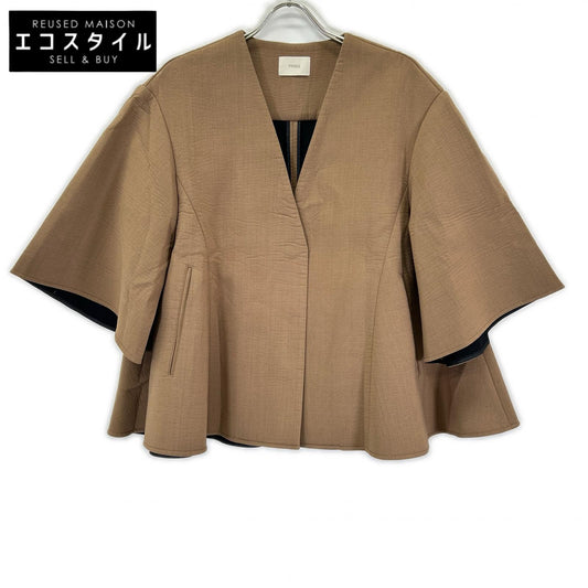 LE PHIL 534-5250903 25AW Brown light bonded flare jacket jacket