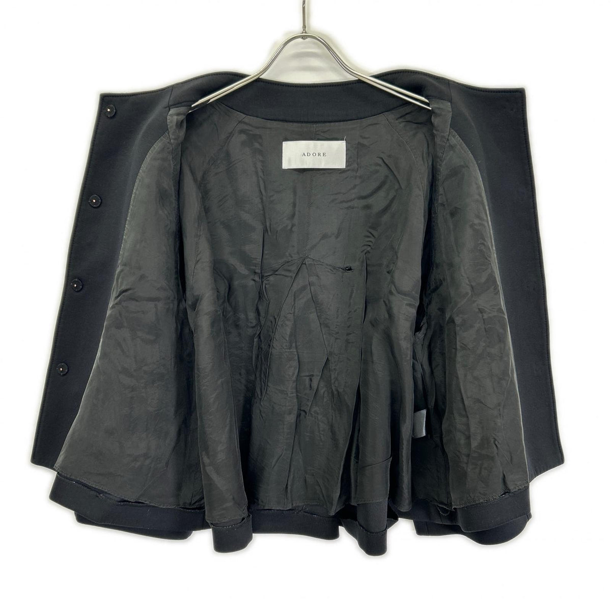 ADORE 531-2250930 black cushion ponte jacket
