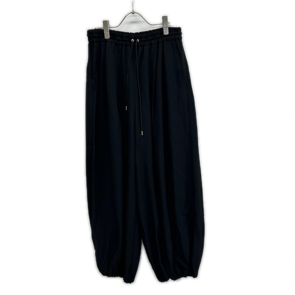 DRAWER ドゥロワー 65142000057 26SS ブラック SUMMER バルーンドロストパンツ ボトムス