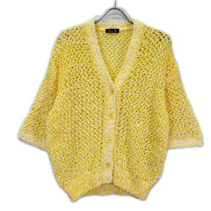 DRAWER ドゥロワー 65151000022 26SS イエロー SUMMER 3GVネックカーディガン トップス