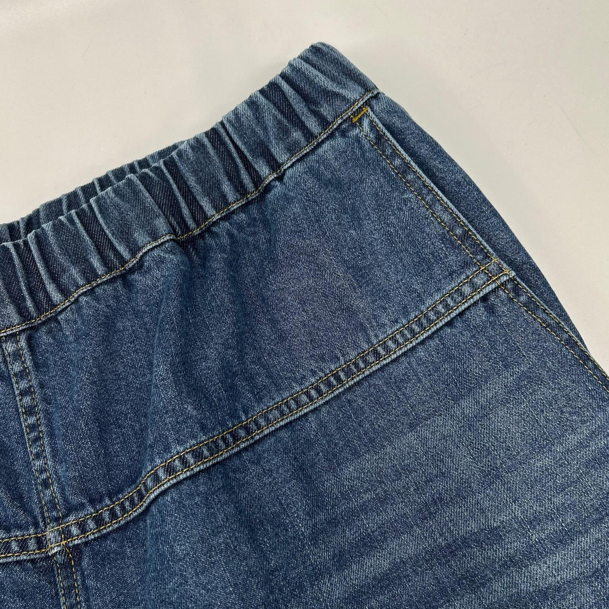 DRAWER 65142000036 Light indigo RESORT faded denim drawstring trousers bottoms