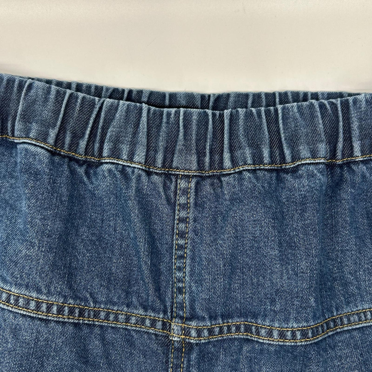 DRAWER 65142000036 Light indigo RESORT faded denim drawstring trousers bottoms