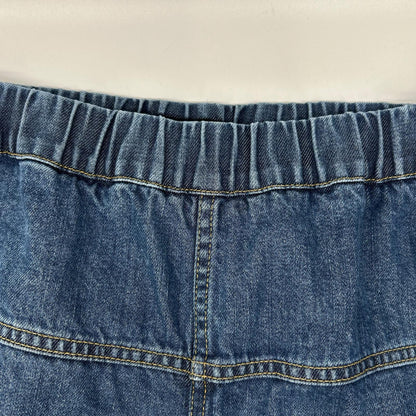 DRAWER 65142000036 Light indigo RESORT faded denim drawstring trousers bottoms