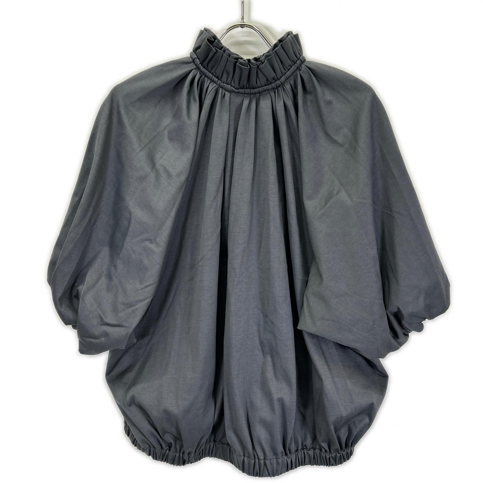 DRAWER ドゥロワー 65172000015 ダークグレー M.SUMMER 天竺フリルカラートップス トップス