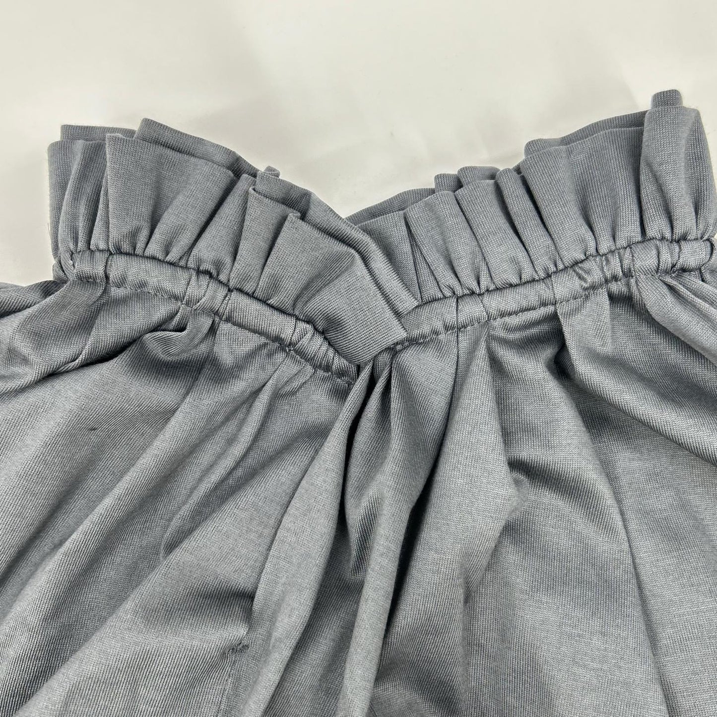 DRAWER ドゥロワー 65172000015 ダークグレー M.SUMMER 天竺フリルカラートップス トップス