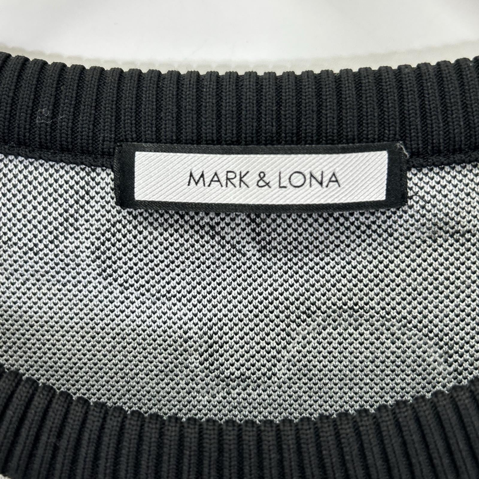 MARK&LONA マークアンドロナ MLM-1A-AB02 トリコカラー Affection Tech Crew Sweater/カモ柄ロゴニットセーター トップス