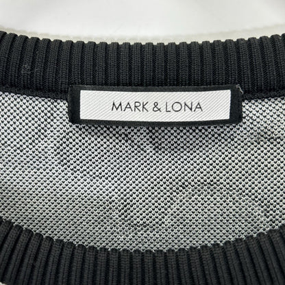 MARK&LONA マークアンドロナ MLM-1A-AB02 トリコカラー Affection Tech Crew Sweater/カモ柄ロゴニットセーター トップス