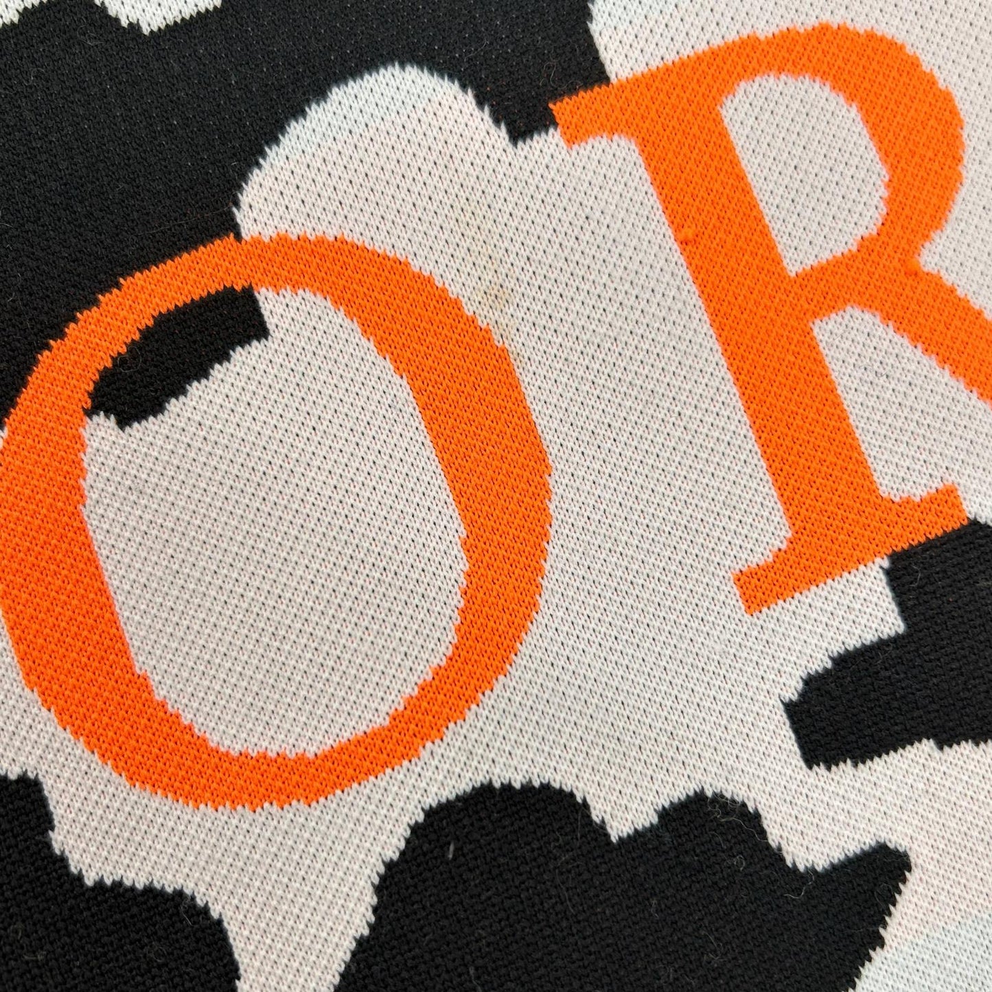 MARK&LONA マークアンドロナ MLM-1A-AB02 トリコカラー Affection Tech Crew Sweater/カモ柄ロゴニットセーター トップス