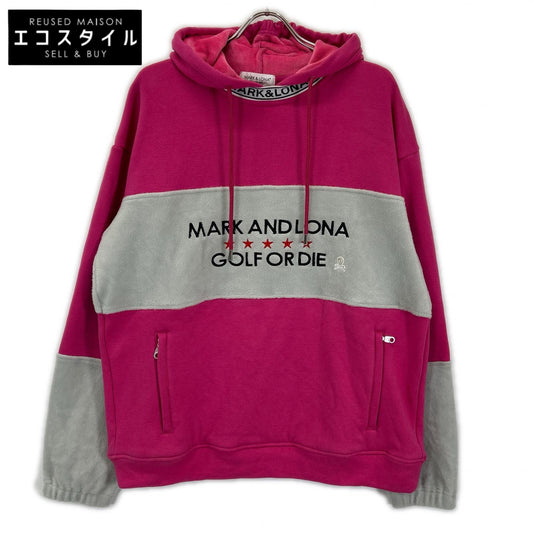 MARK&LONA マークアンドロナ MLM-3C-AC02 ピンク×グレー Altima Fleece Hoodie/アルティマ フリース フーディ トップス