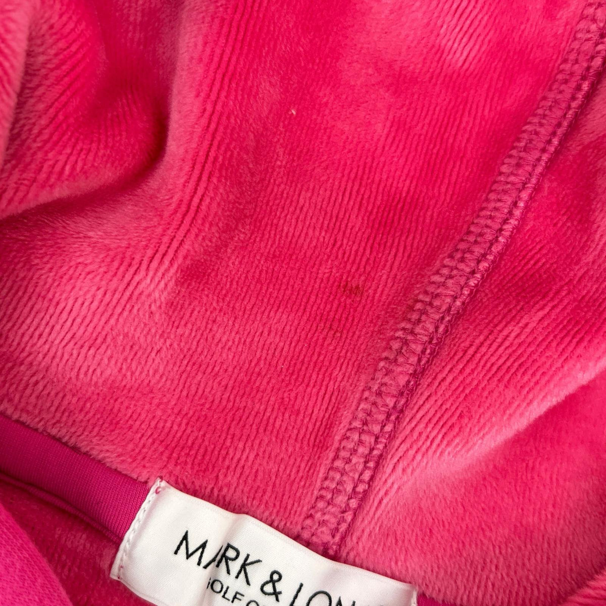 MARK&LONA マークアンドロナ MLM-3C-AC02 Pink × Gray Altima Fleece Hoodie Top