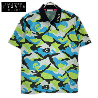 MARK&LONA マークアンドロナ MLM-1B-AP30 マルチカラー カモフラ 半袖ボタンポロシャツ/Gauge Polo トップス