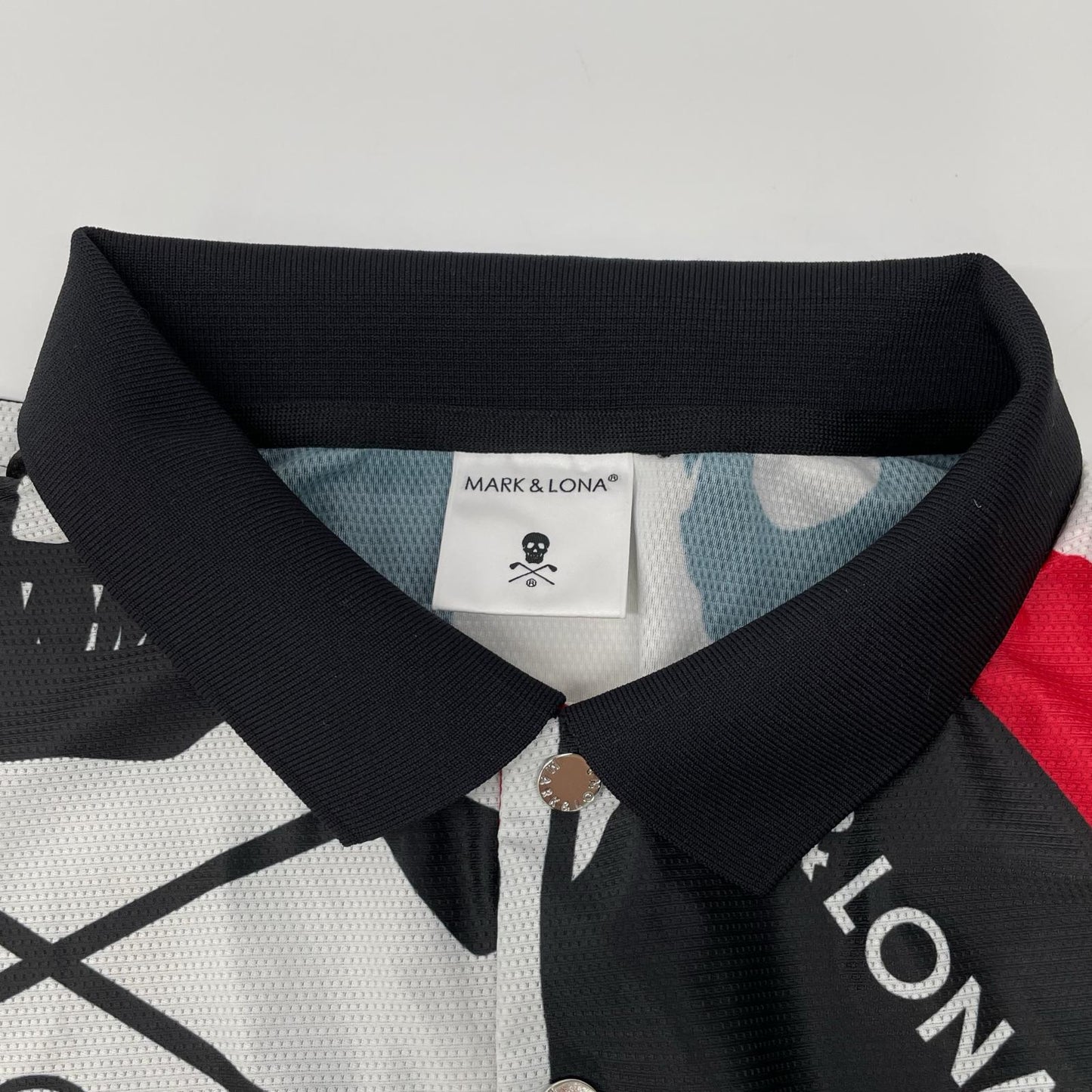 MARK&LONA マークアンドロナ MLM-4A-AP01 トリコカラー アイアンスカル×カモフラ 半袖ポロシャツ/Cray Mesh Polo トップス