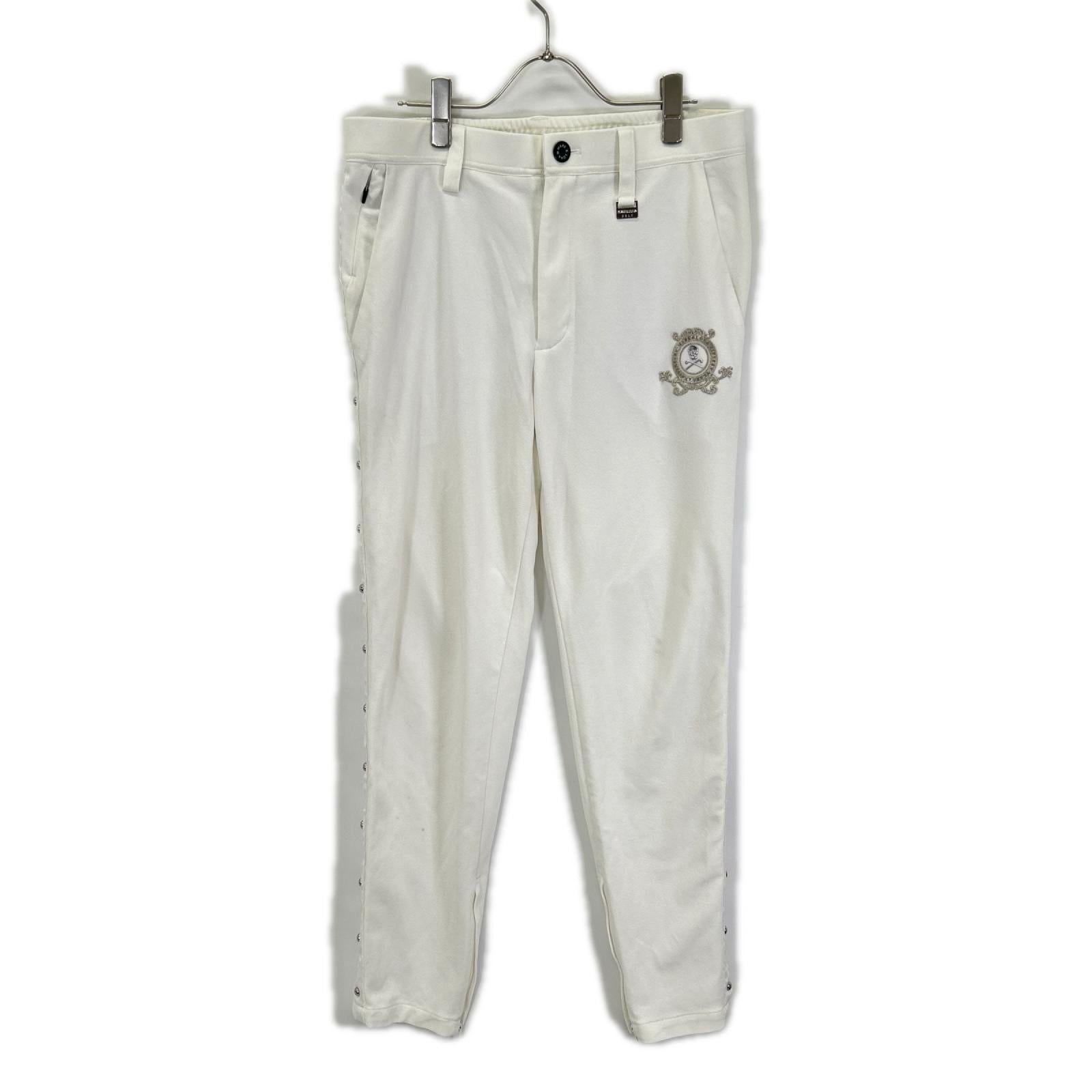 MARK&LONA マークアンドロナ MLM-3A-AT06 23SS ホワイト サイドスタッズ ジップフライパンツ/Prince Stud Pants ボトムス