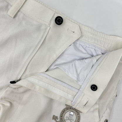MARK&LONA マークアンドロナ MLM-3A-AT06 23SS ホワイト サイドスタッズ ジップフライパンツ/Prince Stud Pants ボトムス
