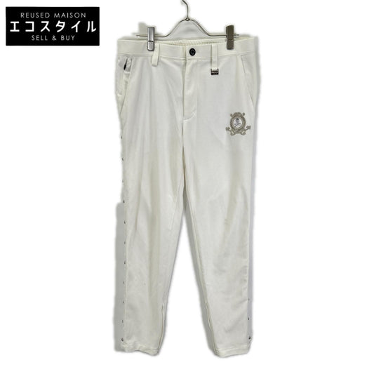 MARK&LONA マークアンドロナ MLM-3A-AT06 23SS ホワイト サイドスタッズ ジップフライパンツ/Prince Stud Pants ボトムス