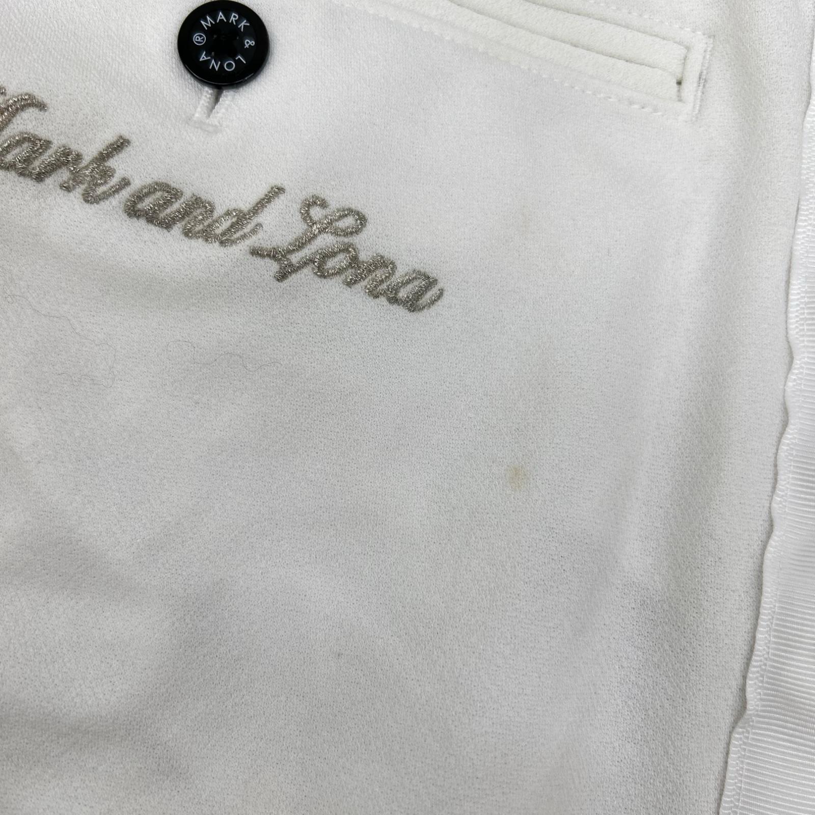 MARK&LONA マークアンドロナ MLM-3A-AT06 23SS ホワイト サイドスタッズ ジップフライパンツ/Prince Stud Pants ボトムス