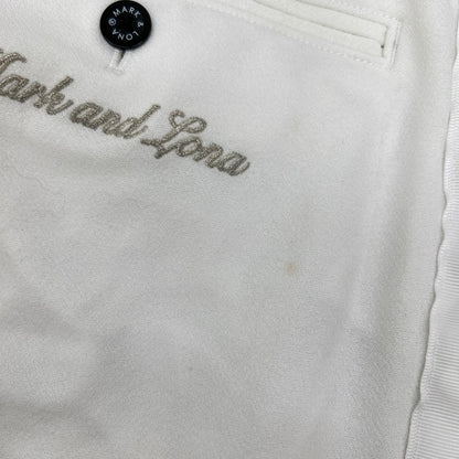 MARK&LONA マークアンドロナ MLM-3A-AT06 23SS ホワイト サイドスタッズ ジップフライパンツ/Prince Stud Pants ボトムス