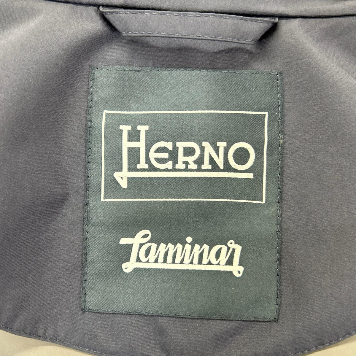 HERNO ヘルノ GI040UL-11101 Laminar Navy GORE-TEX Zip-Up Stand-Collar Blouson Jacket