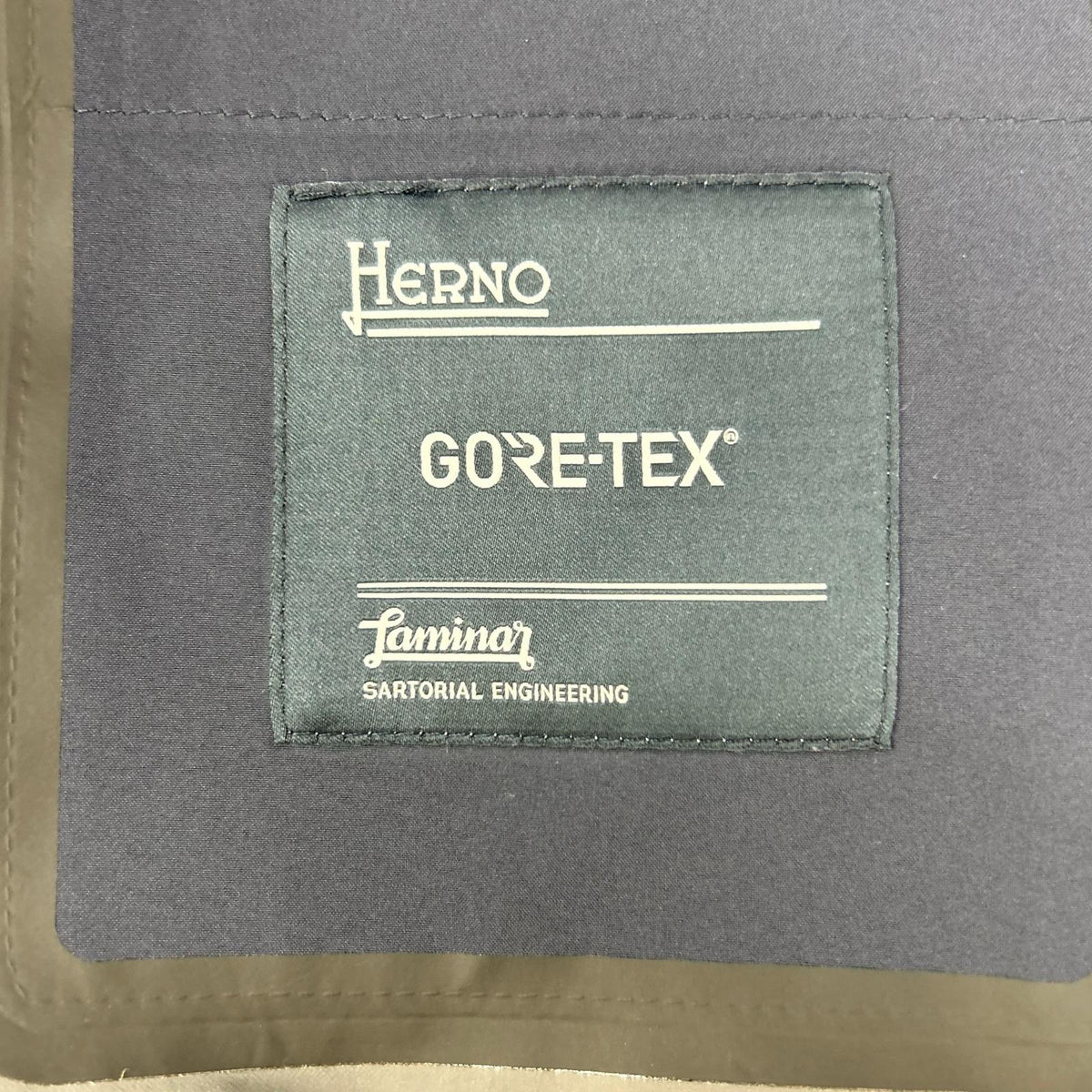 HERNO ヘルノ GI040UL-11101 Laminar Navy GORE-TEX Zip-Up Stand-Collar Blouson Jacket
