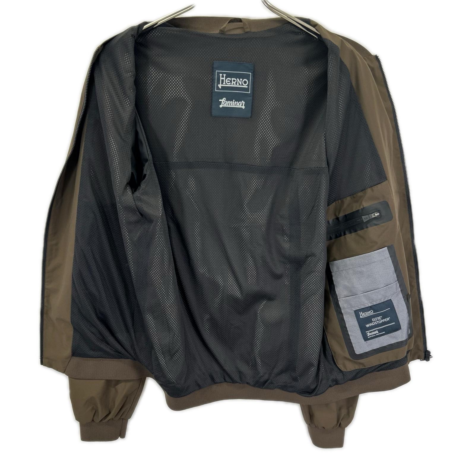 HERNO ヘルノ GI029UL-11106 Laminar/ラミナー カーキ GORE-TEX WINDSTOPPER ボマージャケット ジャケット