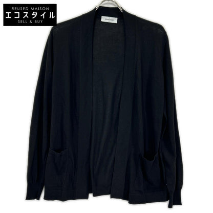 GRAN SASSO グランサッソ 57185/20649 ブラック ハイゲージフレッシュコットン ボタンレス 12Gニットカーディガン トップス