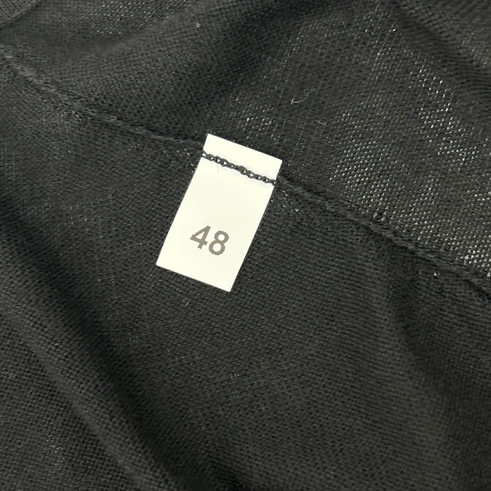 GRAN SASSO グランサッソ 57185/20649 ブラック ハイゲージフレッシュコットン ボタンレス 12Gニットカーディガン トップス