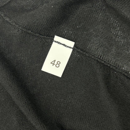 GRAN SASSO グランサッソ 57185/20649 ブラック ハイゲージフレッシュコットン ボタンレス 12Gニットカーディガン トップス
