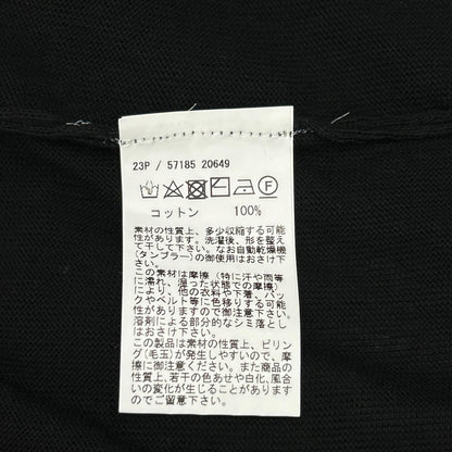 GRAN SASSO グランサッソ 57185/20649 ブラック ハイゲージフレッシュコットン ボタンレス 12Gニットカーディガン トップス