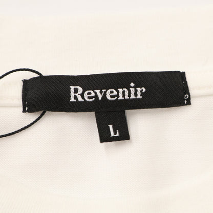 Revenir リブニール INT-002A ホワイト スビンギザコットン クルーネック ロングスリーブカットソー トップス