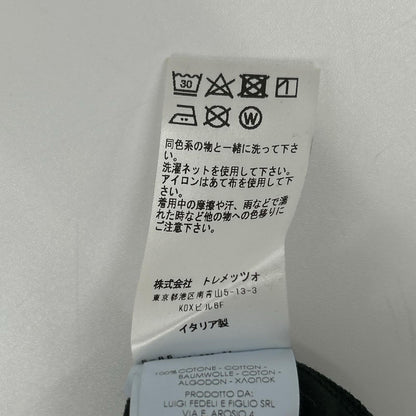 FEDELI フェデリ グリーン スーピマコットン クルーネック ロングスリーブカットソー トップス