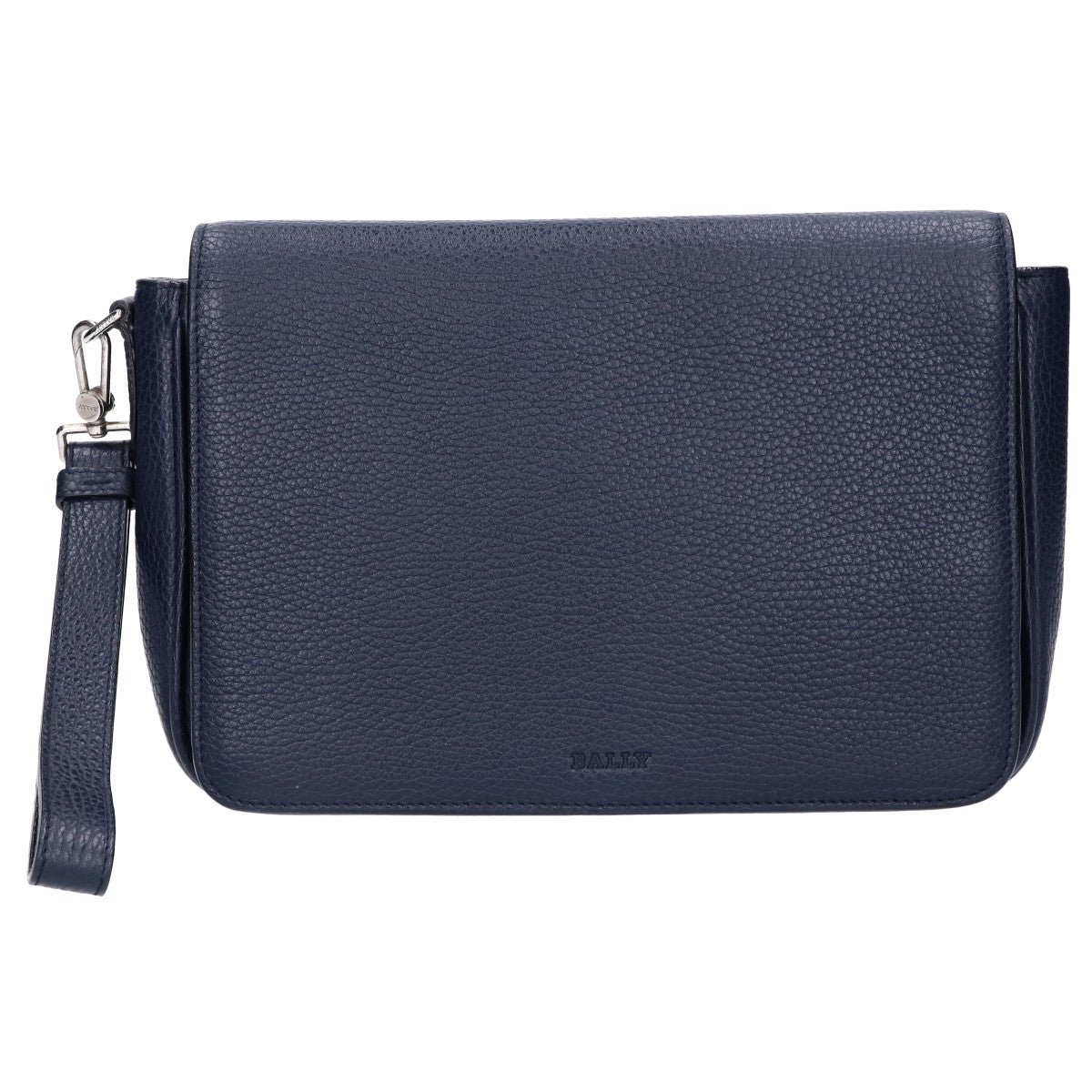 BALLY バリー 【美品】STEON エンボスロゴ グレインレザー フラップ セカンドバッグ クラッチバッグ セカンドバッグ クラッチバッグ
