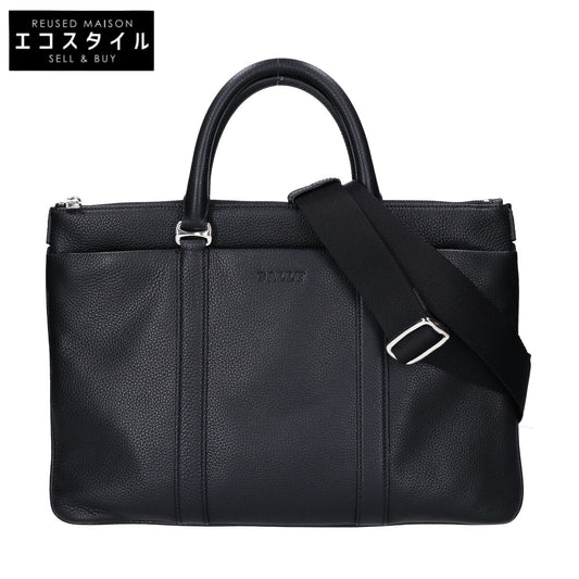 BALLY バリー エンボスロゴ グレインレザー 2WAY ビジネスバッグ ブリーフケース ビジネスバッグ ブリーフケース