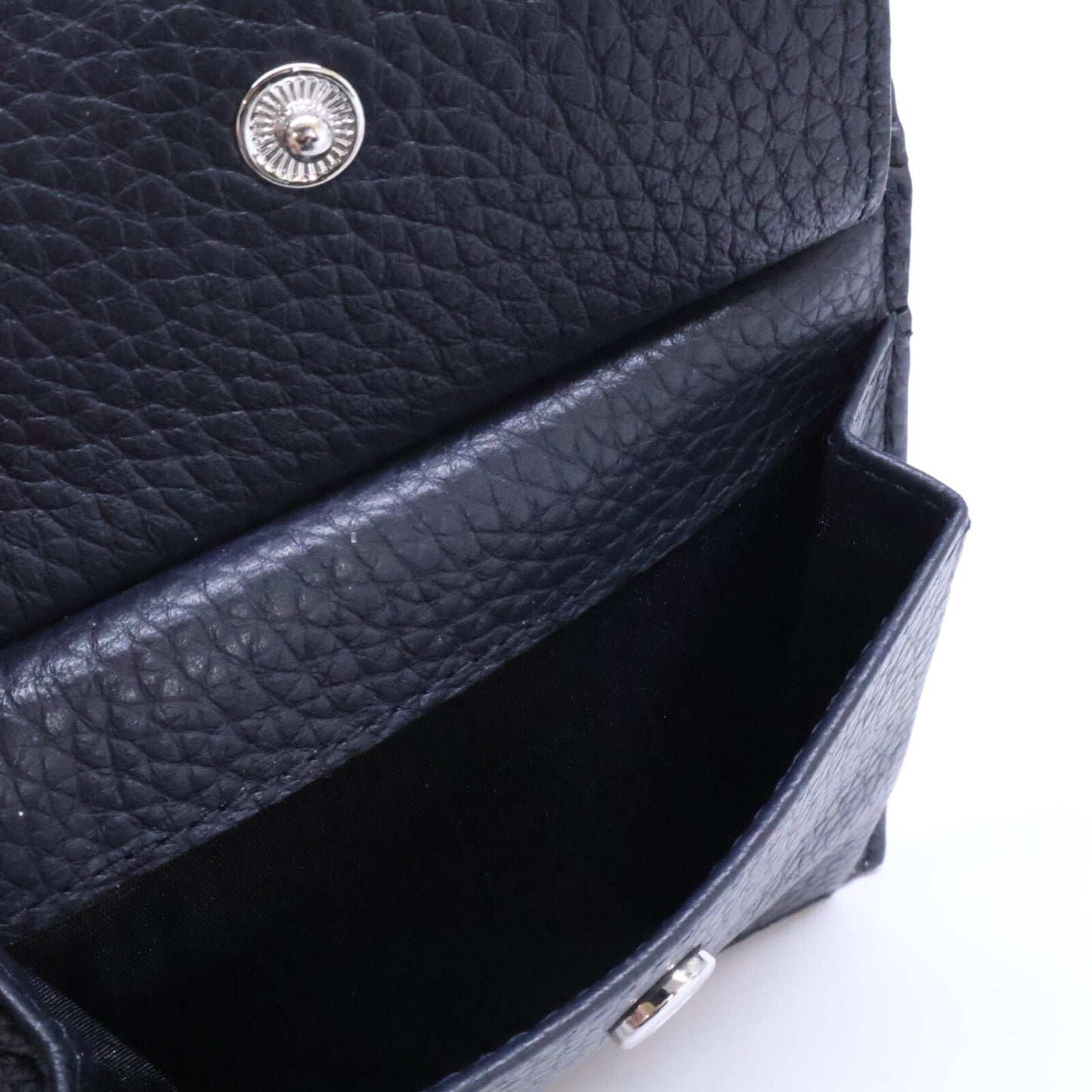 BALLY バリー 【新品同様】MYIE エンボスロゴ グレインカーフ 二つ折りコンパクトウォレット 二つ折り財布（小銭入れあり）