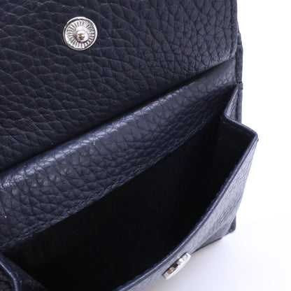 BALLY バリー 【新品同様】MYIE エンボスロゴ グレインカーフ 二つ折りコンパクトウォレット 二つ折り財布（小銭入れあり）