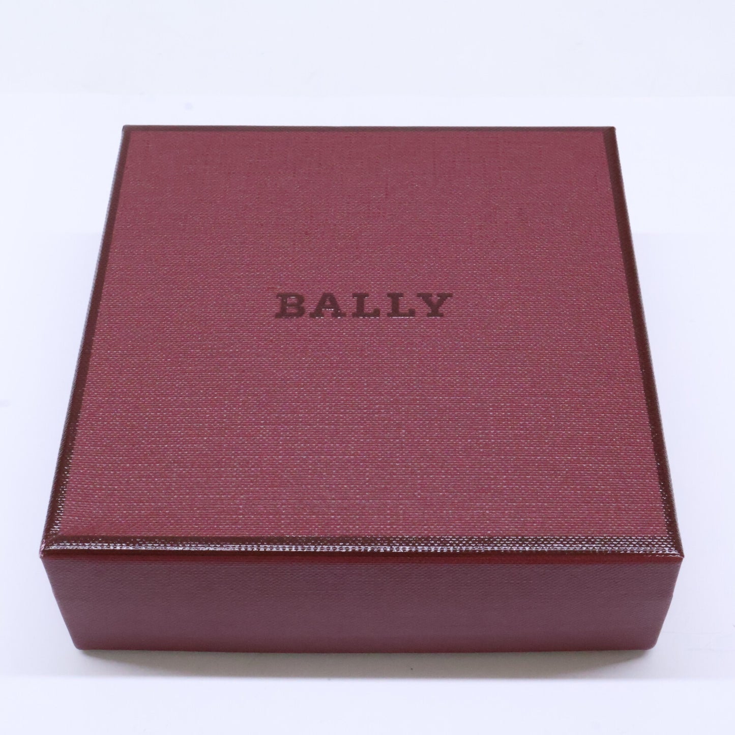BALLY バリー 【新品同様】MYIE エンボスロゴ グレインカーフ 二つ折りコンパクトウォレット 二つ折り財布（小銭入れあり）