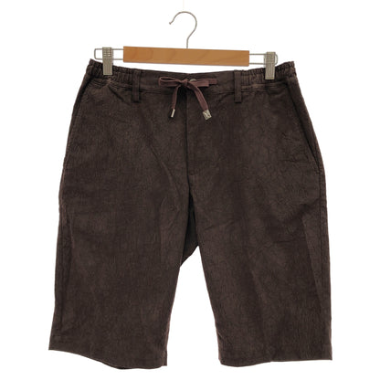 EPOCA UOMO エポカウォモ 26年製 ブラウン リンクル ワッシャー ショートパンツ ボトムス