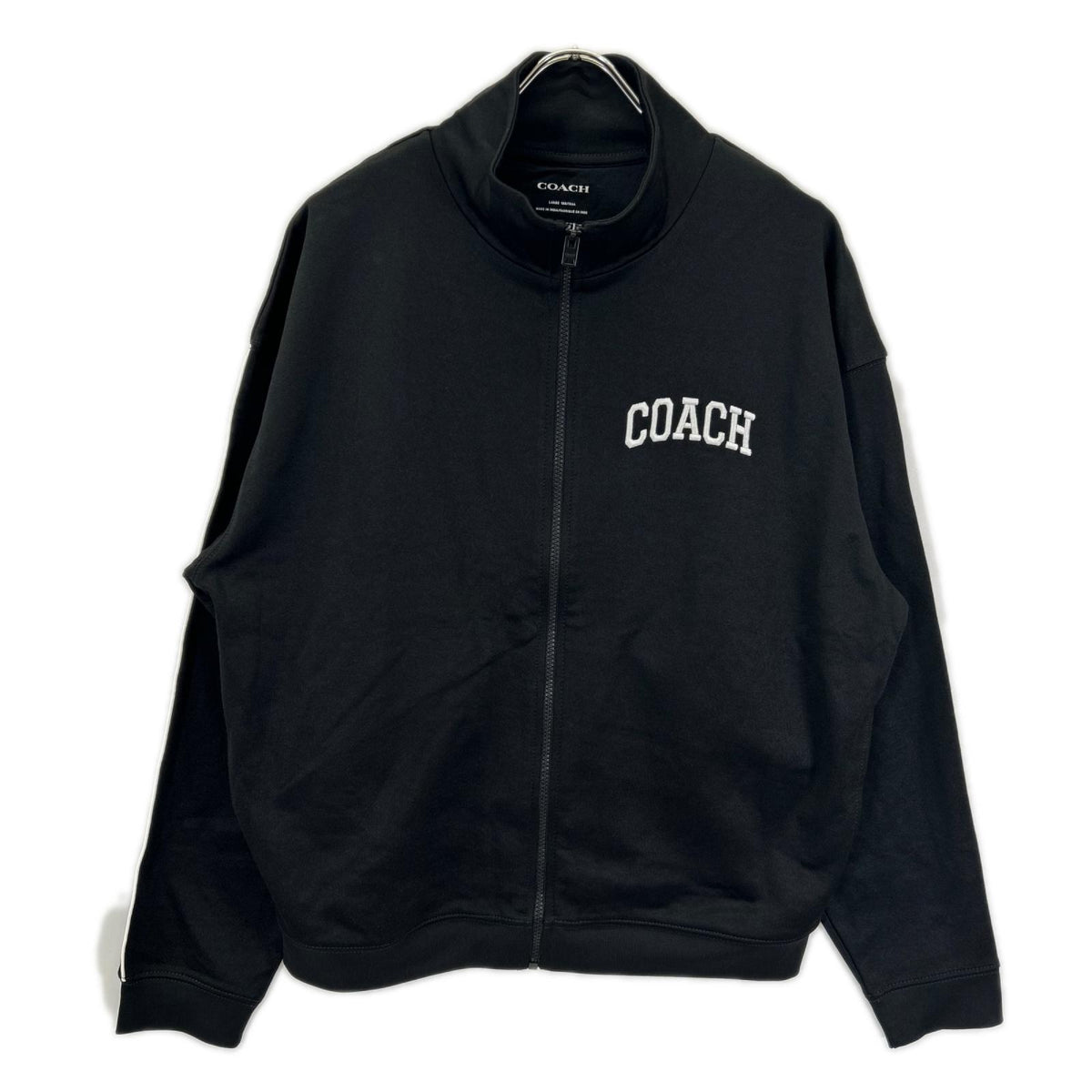 COACH コーチ CY554 ブラック コットン フルジップ トラックジャケット ジャケット